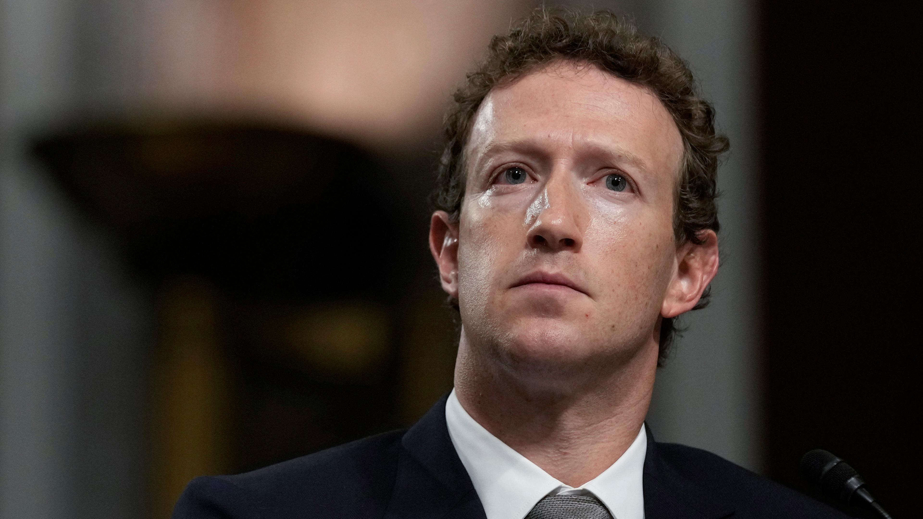 Archiv: Mark Zuckerberg am 31.1.2024