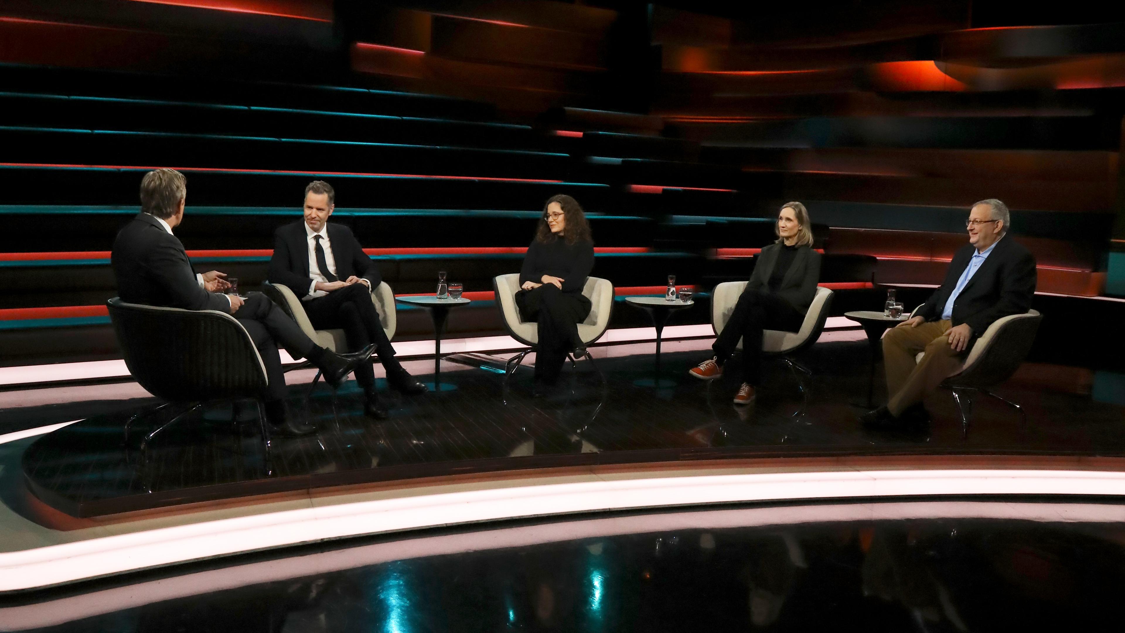 Markus Lanz vom 4. Dezember 2024: Markus Lanz, Christian Dürr, Henrike Roßbach, Kristin Helberg, Rüdiger Bachmann