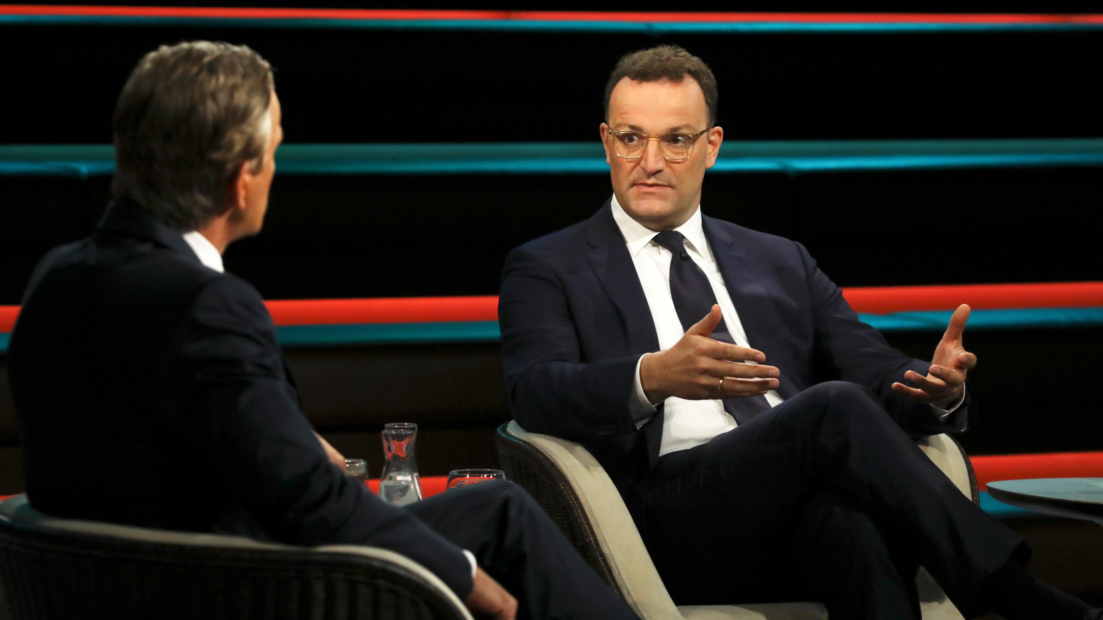 Jens Spahn zu Gast bei Markus Lanz.