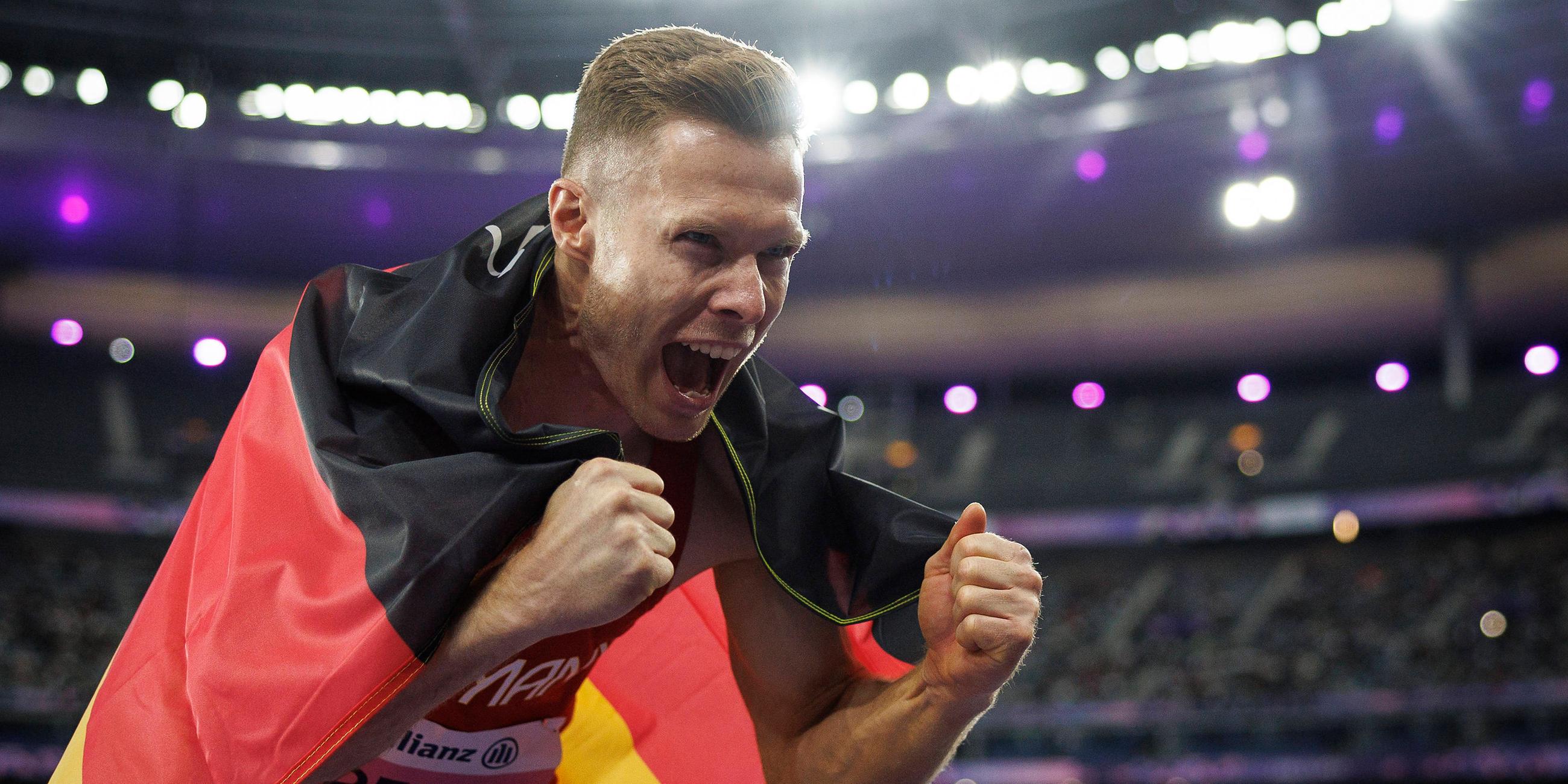 Markus Rehm gewinnt Gold im Weitsprung.