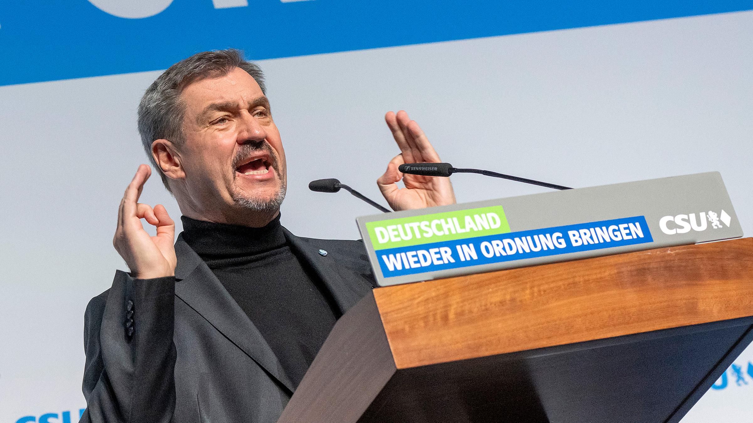 Markus Söder, aufgenommen am 14.12.2024 in München