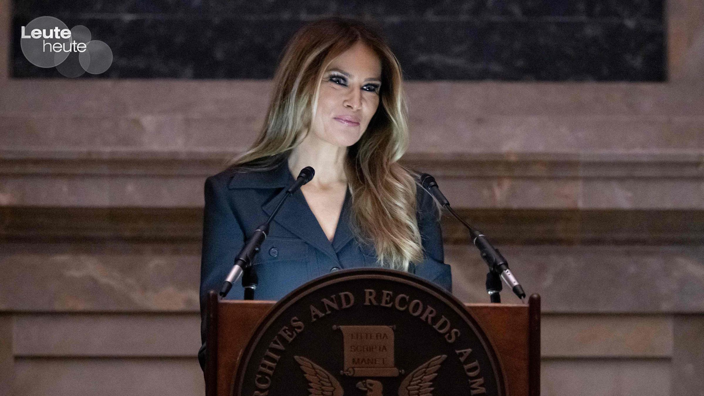 Melania Trump, spricht während einer Einbürgerungszeremonie im Gebäude des Nationalarchivs in Washington, DC, am 15.12.2023.