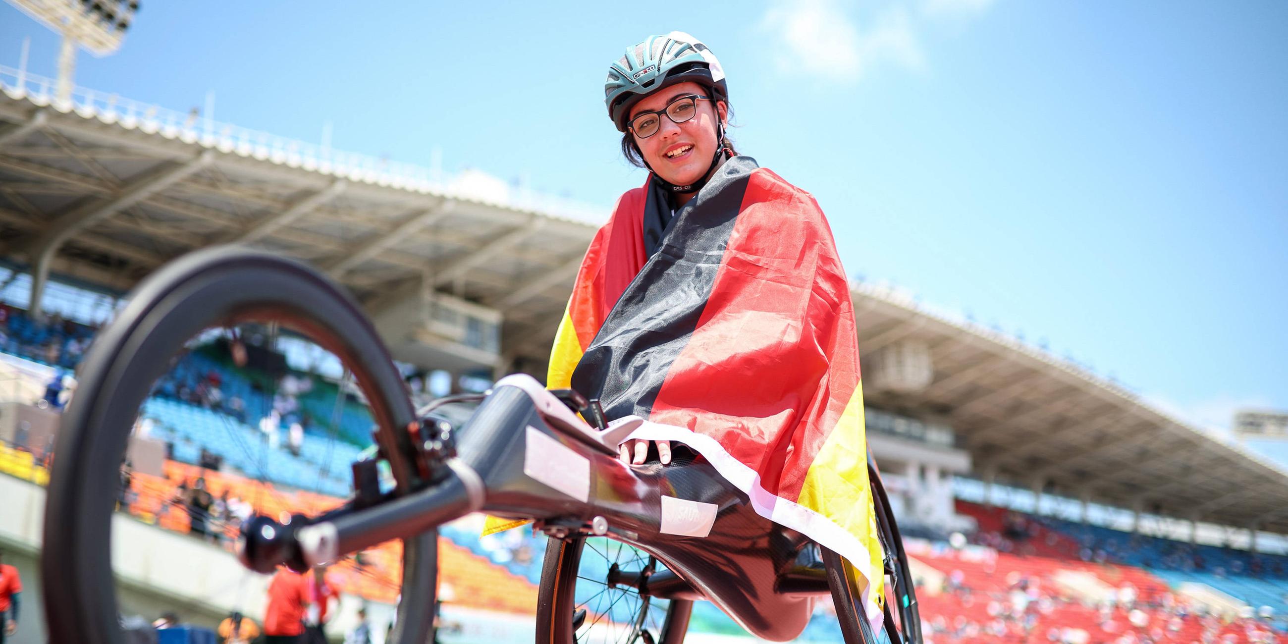 Japan, Kobe, Para Athletics WM 2024: Merle Marie Menje freut sich über Bronze