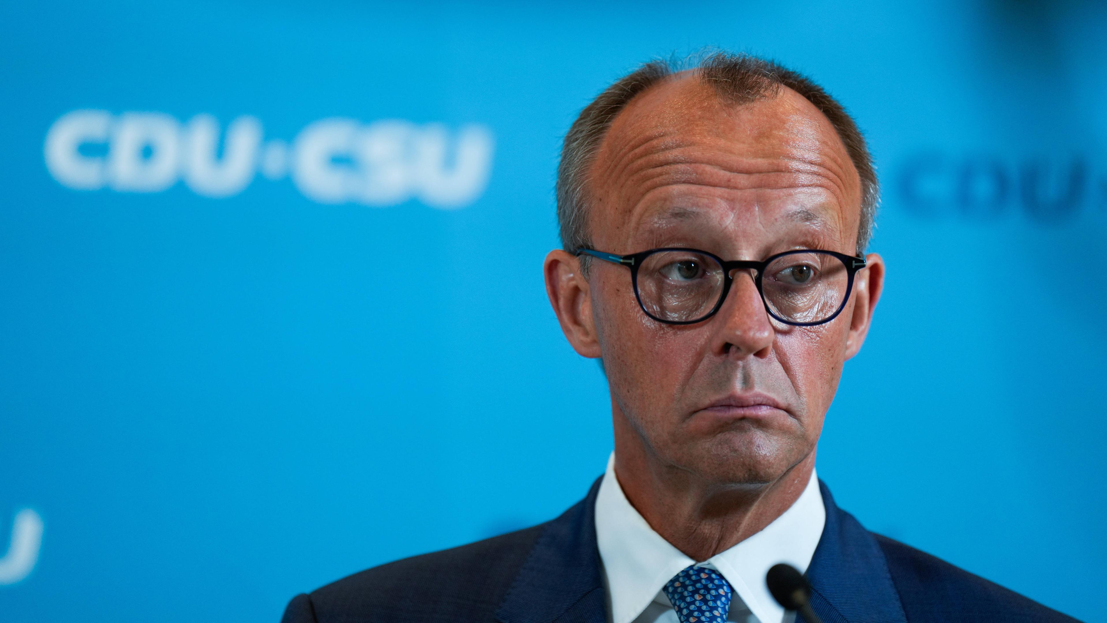 Oppositionsführer Friedrich Merz 