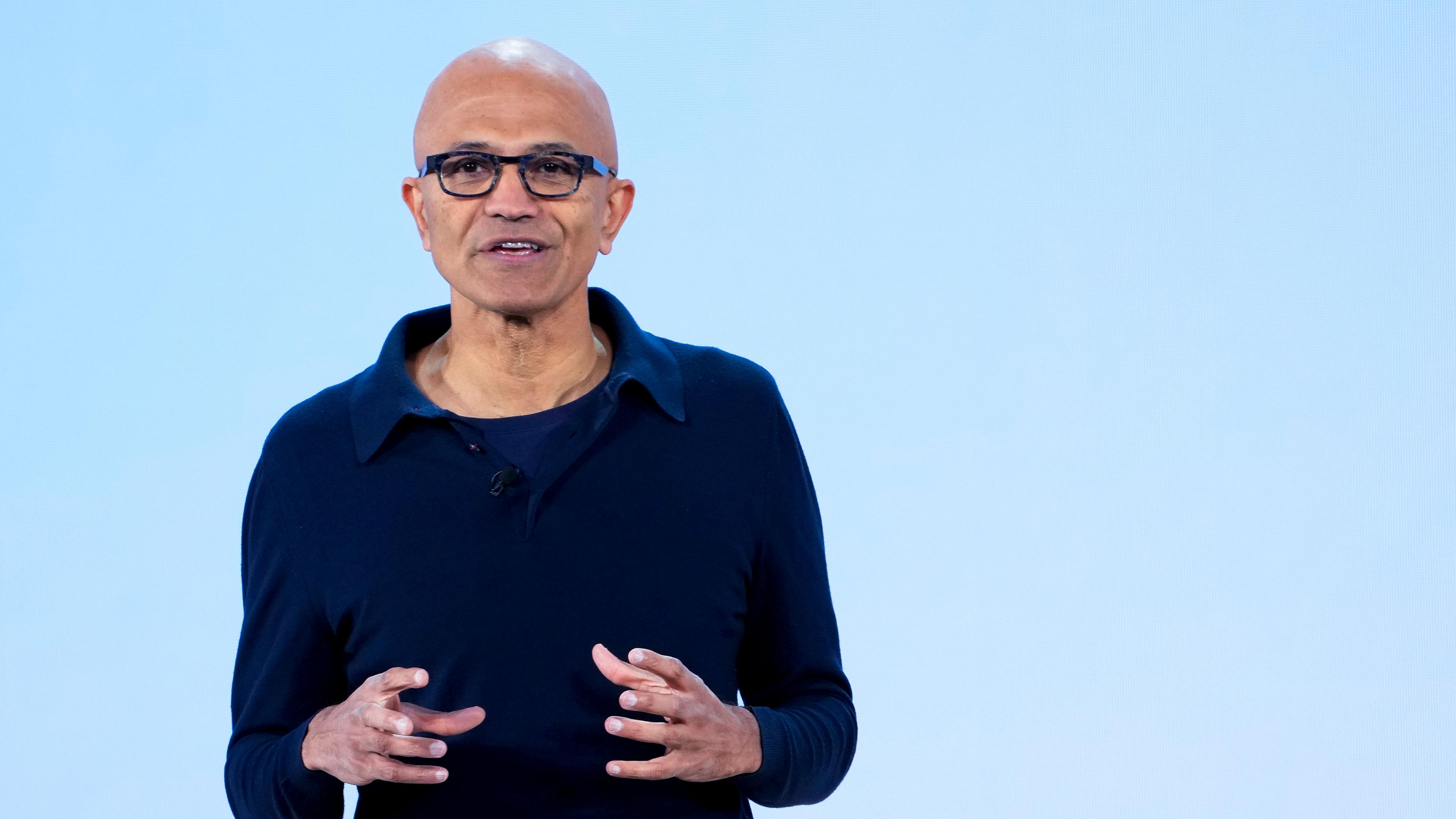 Archiv: Microsoft-Chef Satya Nadella am 20.05.2024 in Redmond, USA