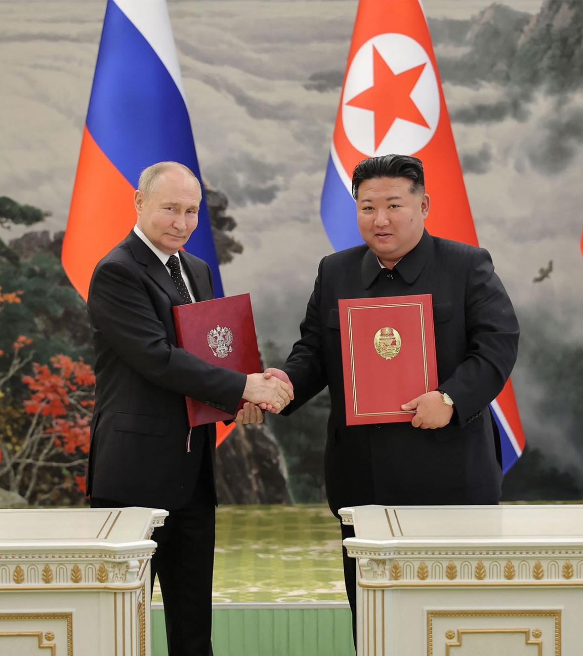 Kim Jong Un und Putin 