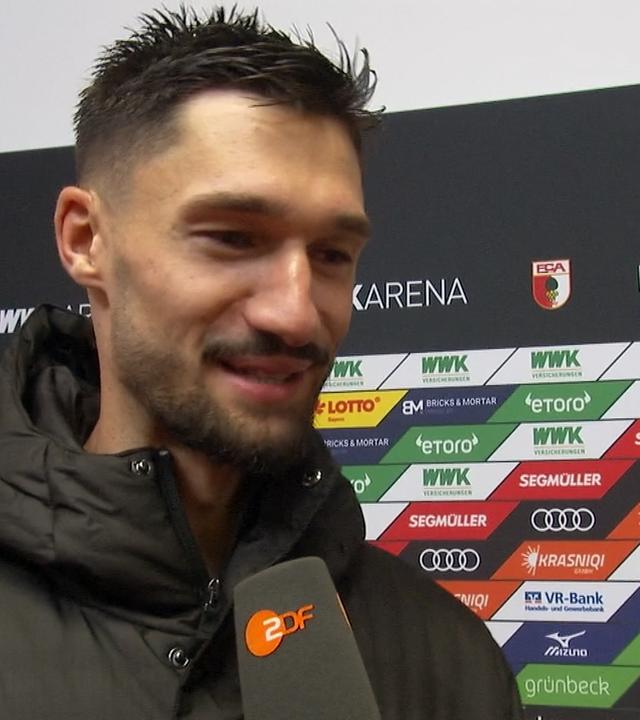 Fußballer Tim Kleindienst im Gespräch mit dem ZDF am 05.10.24.