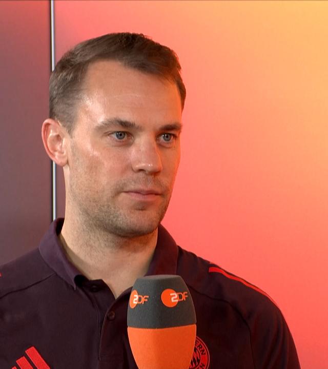 Bayerns Torwart Manuel Neuer im Gespräch mit dem ZDF am 28.09.24.