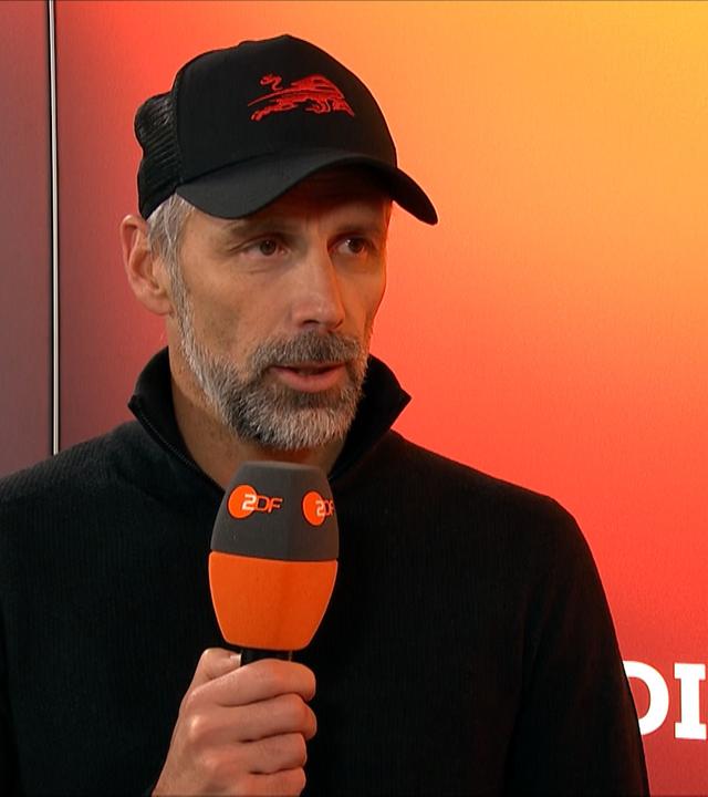 RB Leipzig Trainer Marco Rose im Gespräch mit dem ZDF am 09.11.24.