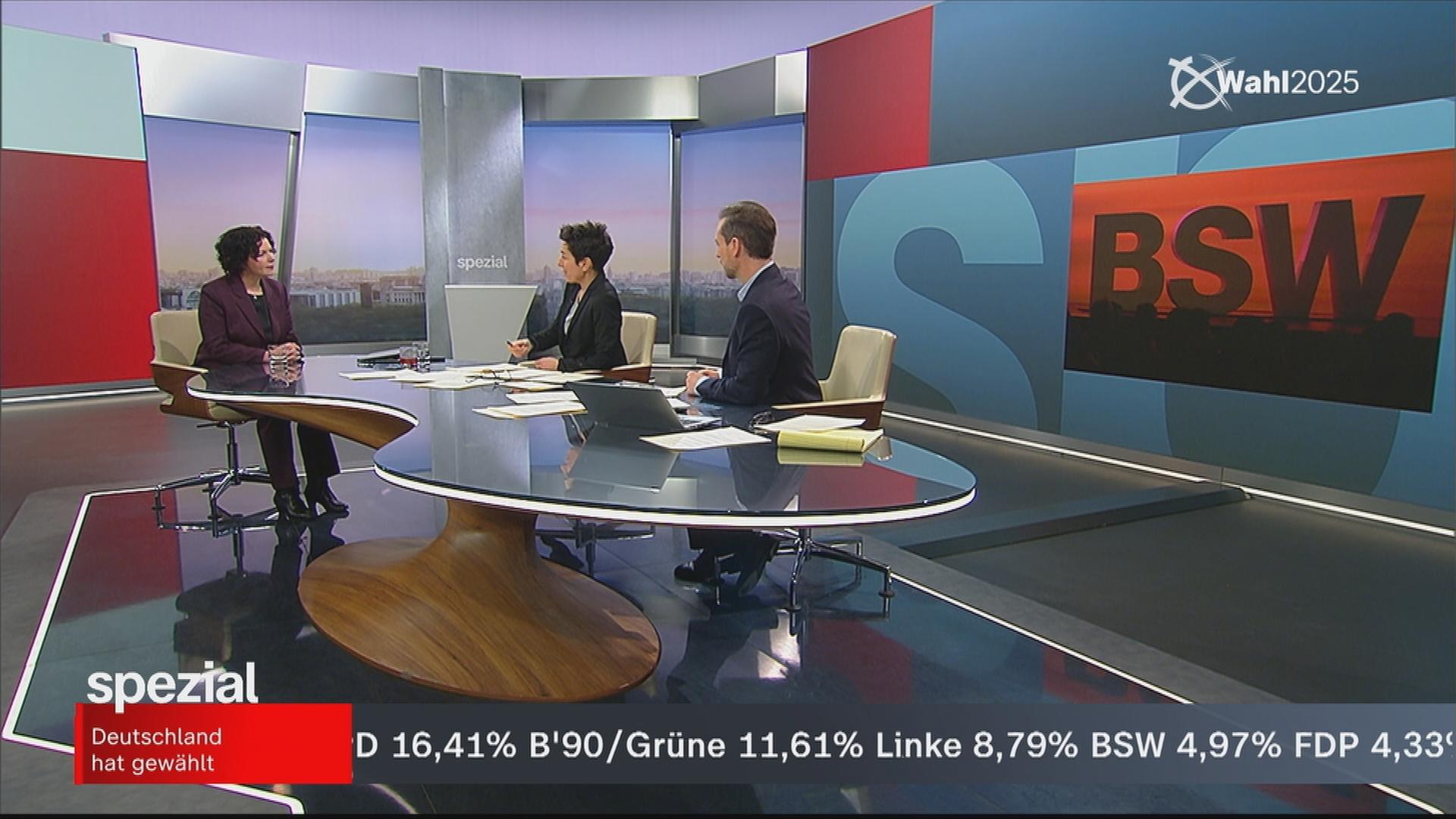 BSW-Vorsitzende Mohamed Ali zum Ergebnis der Bundestagswahl