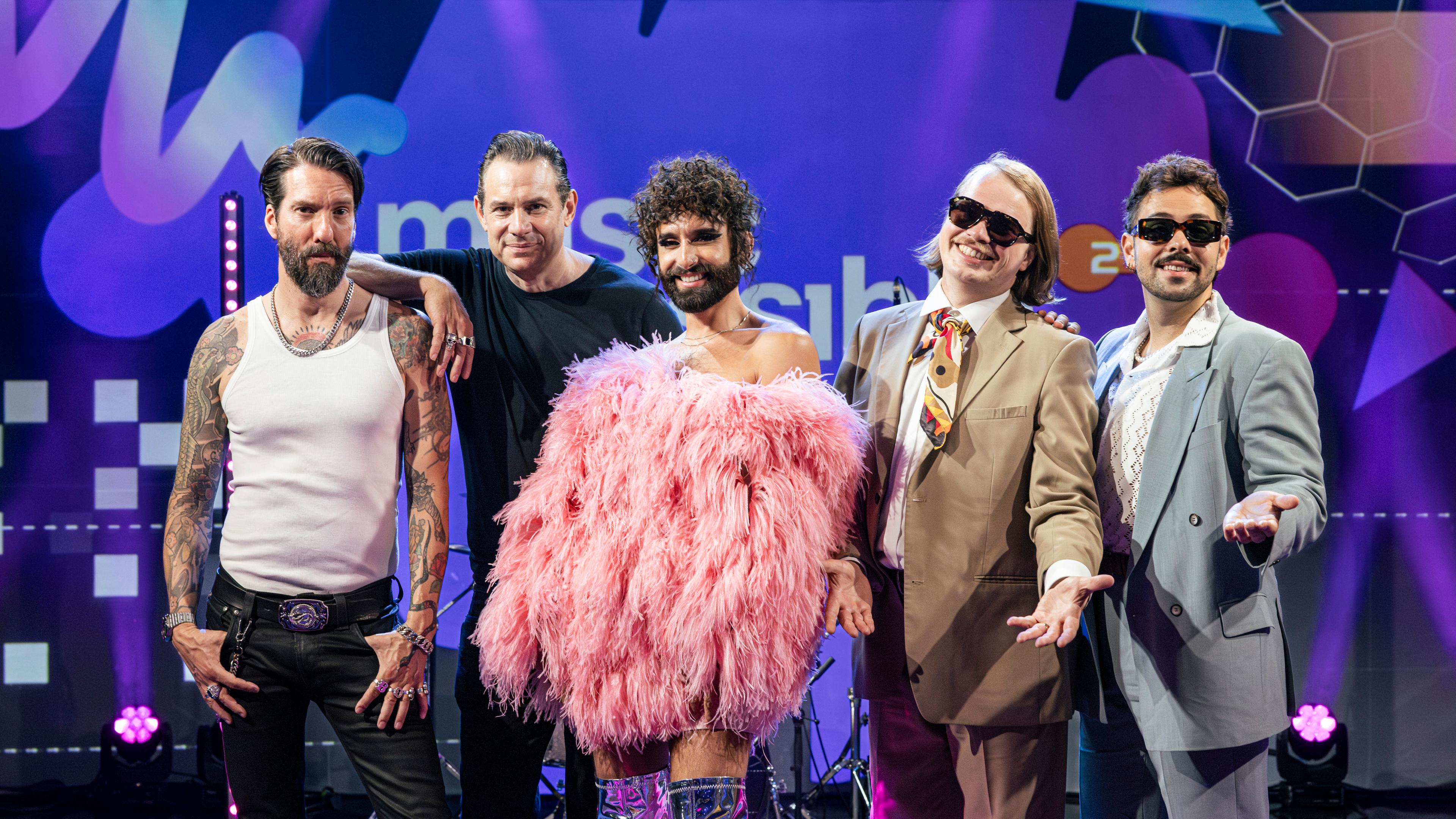 Conchita Wurst mit The BossHoss, Roy Bianco & die Abbrunzati Boys 