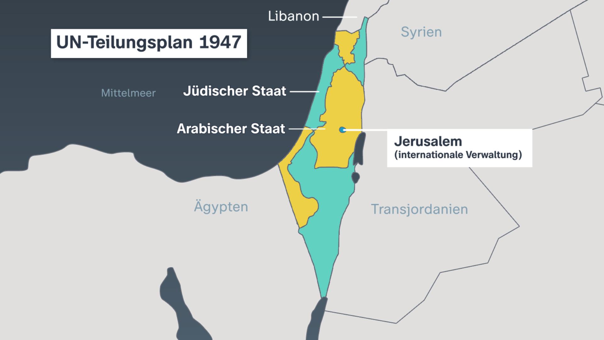 Überblick In Karten: Wie Der Nahost-Konflikt Entstanden Ist - ZDFheute