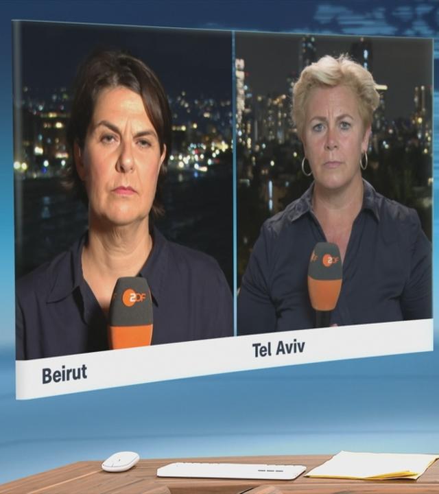 ZDF-Reporterinnen Anne Brühl und Isabelle Tümena