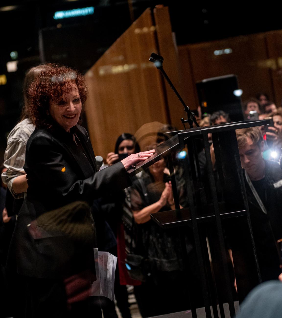 Künstlerin Nan Goldin eröffnet eine Austellung in der Nationalgalerie in Berlin