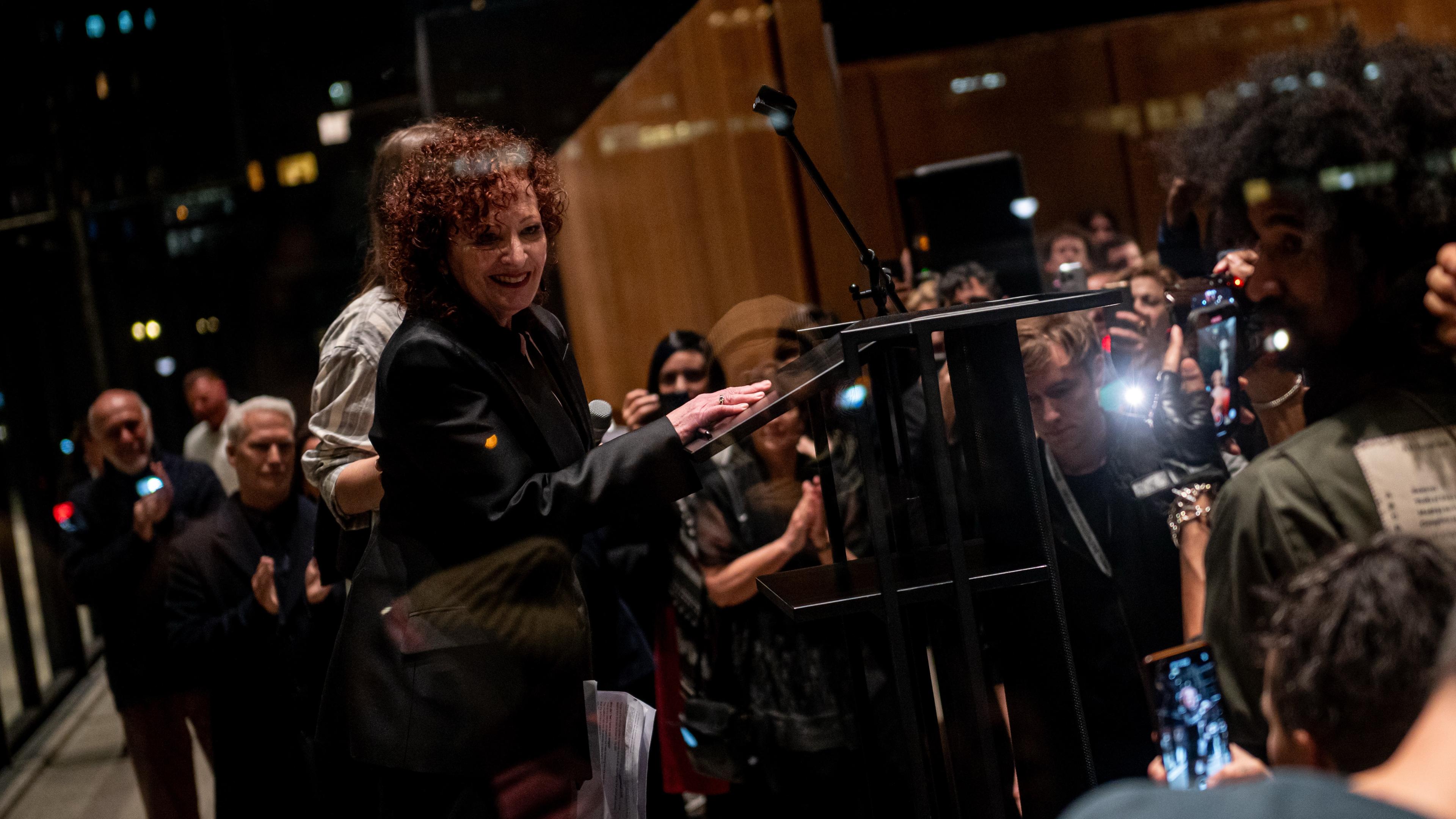 Künstlerin Nan Goldin eröffnet eine Austellung in der Nationalgalerie in Berlin