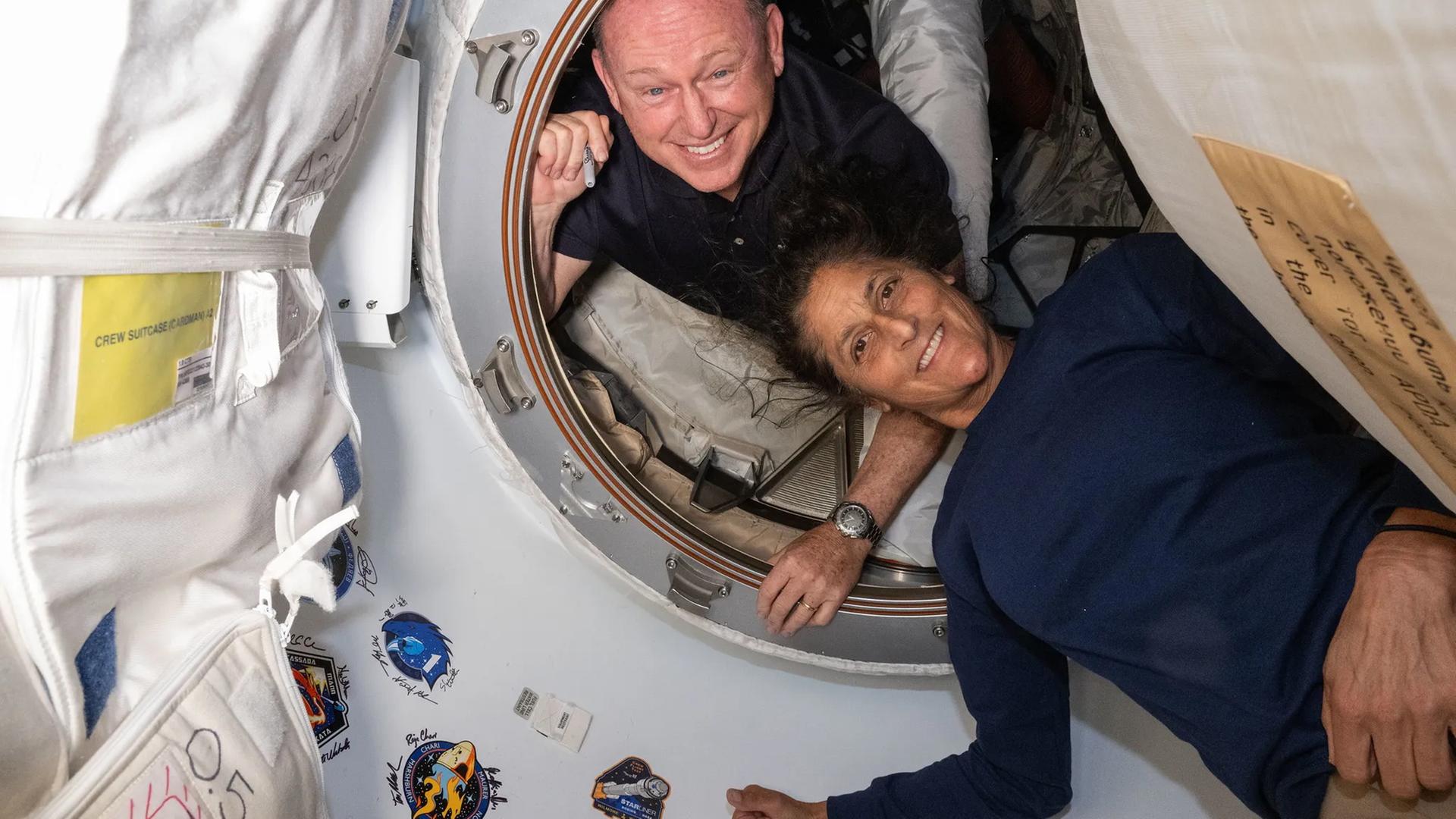 NASA, Astronauten Butch Wilmore und Suni Williams an Bord der ISS