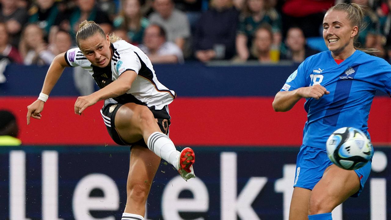 DFBFrauen schlagen Island deutlich Nations League Highlights