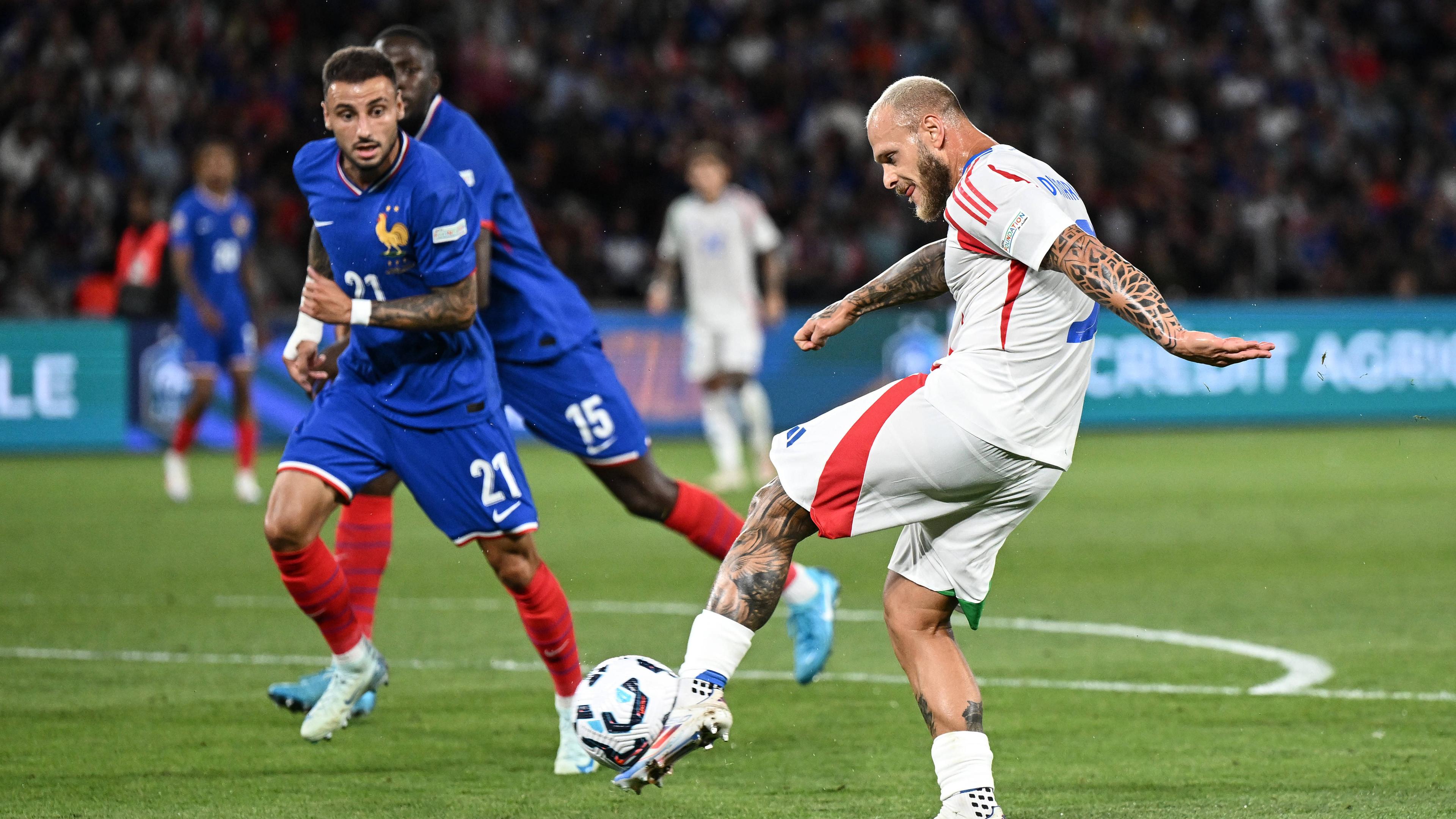 Nations-League-Spiel Frankreich gegen Italien am 06.09.24.