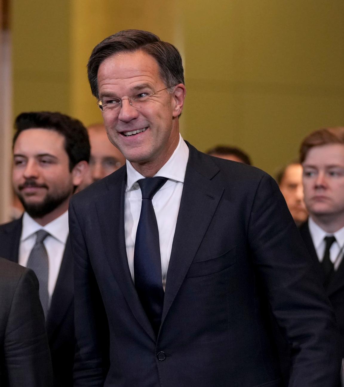 Rutte und Jordan's King Abdullah II (links)