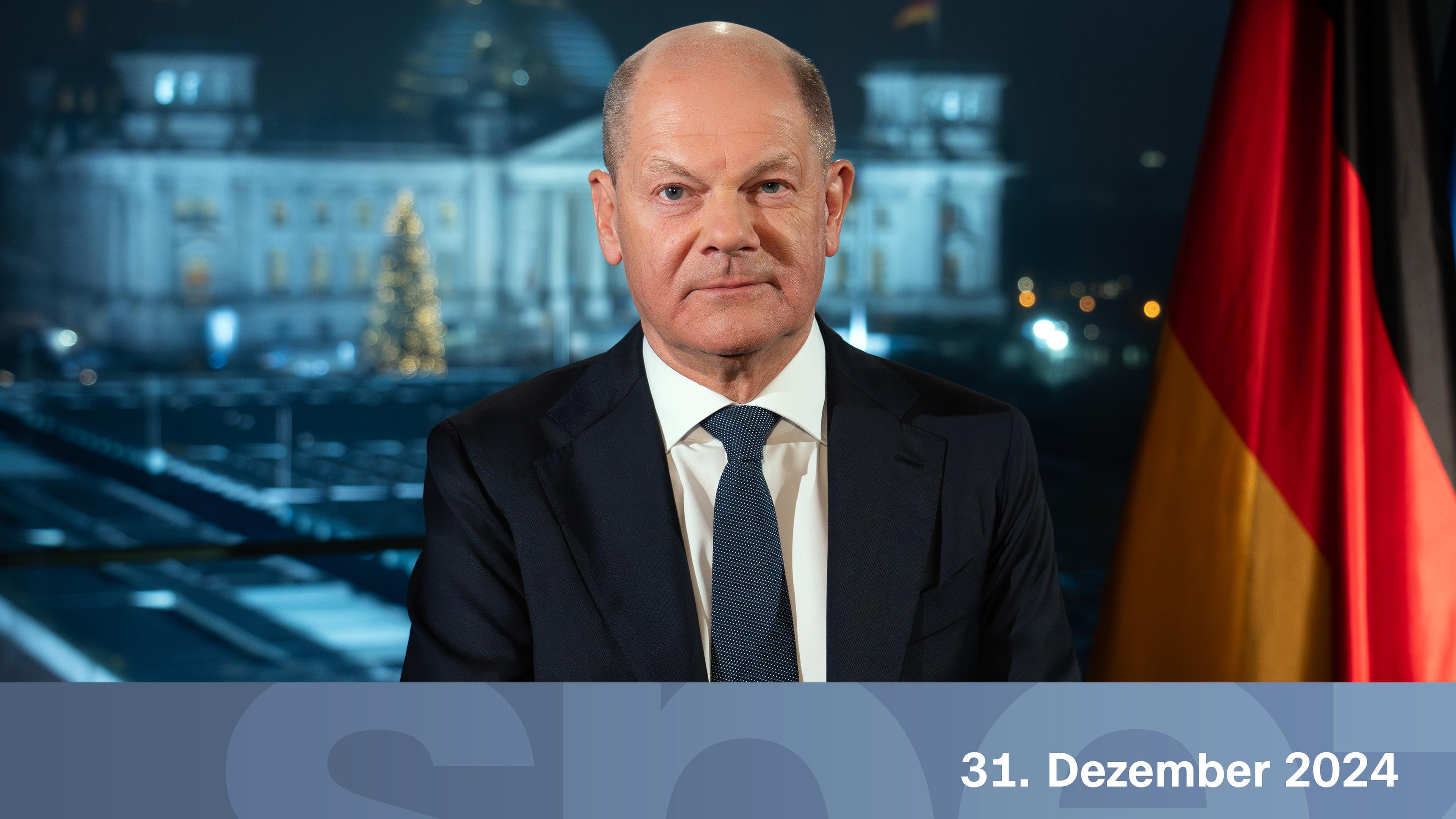 Neujahrsansprache von Bundeskanzler Olaf Scholz