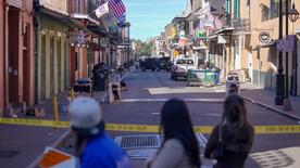 Blick in the French Quarter of New Orleans with the Tatfahrzeug