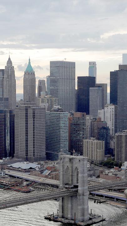 Die Skyline von New York City, USA am 29.07.2022