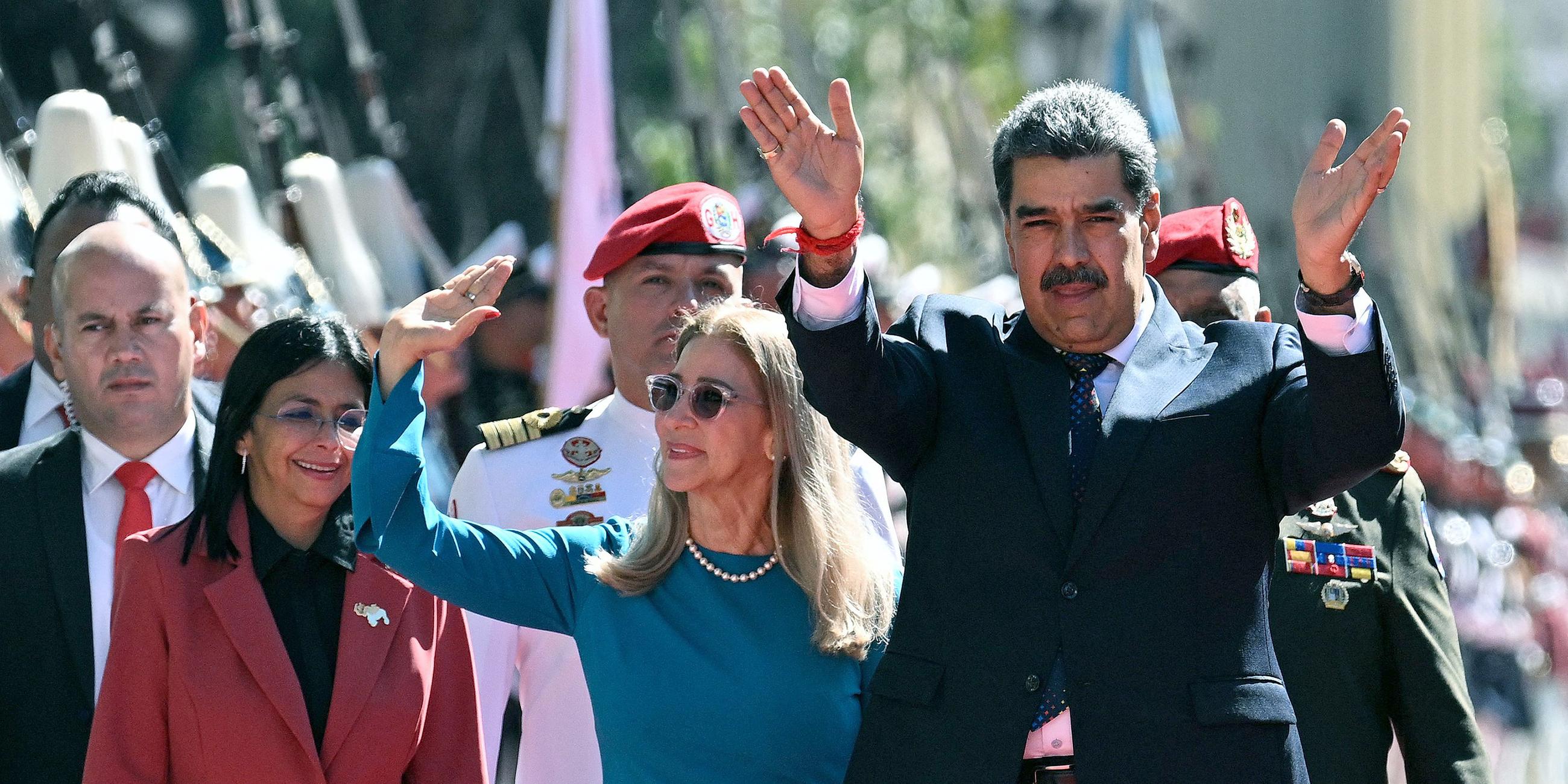 Nicolas Maduro und seine Frau Cilia Flores