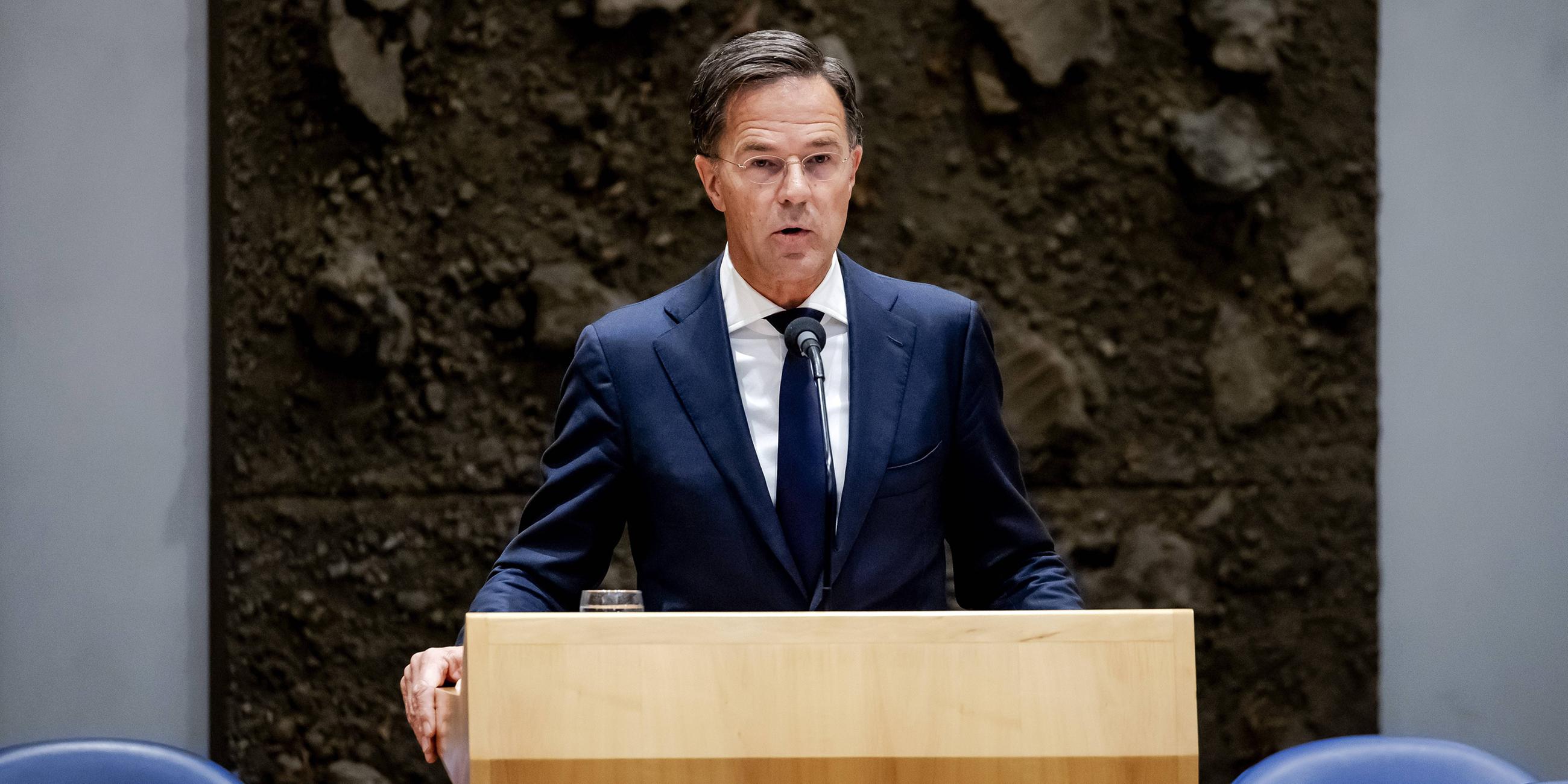 Premierminister Mark Rutte kündigt seinen Rücktritt an