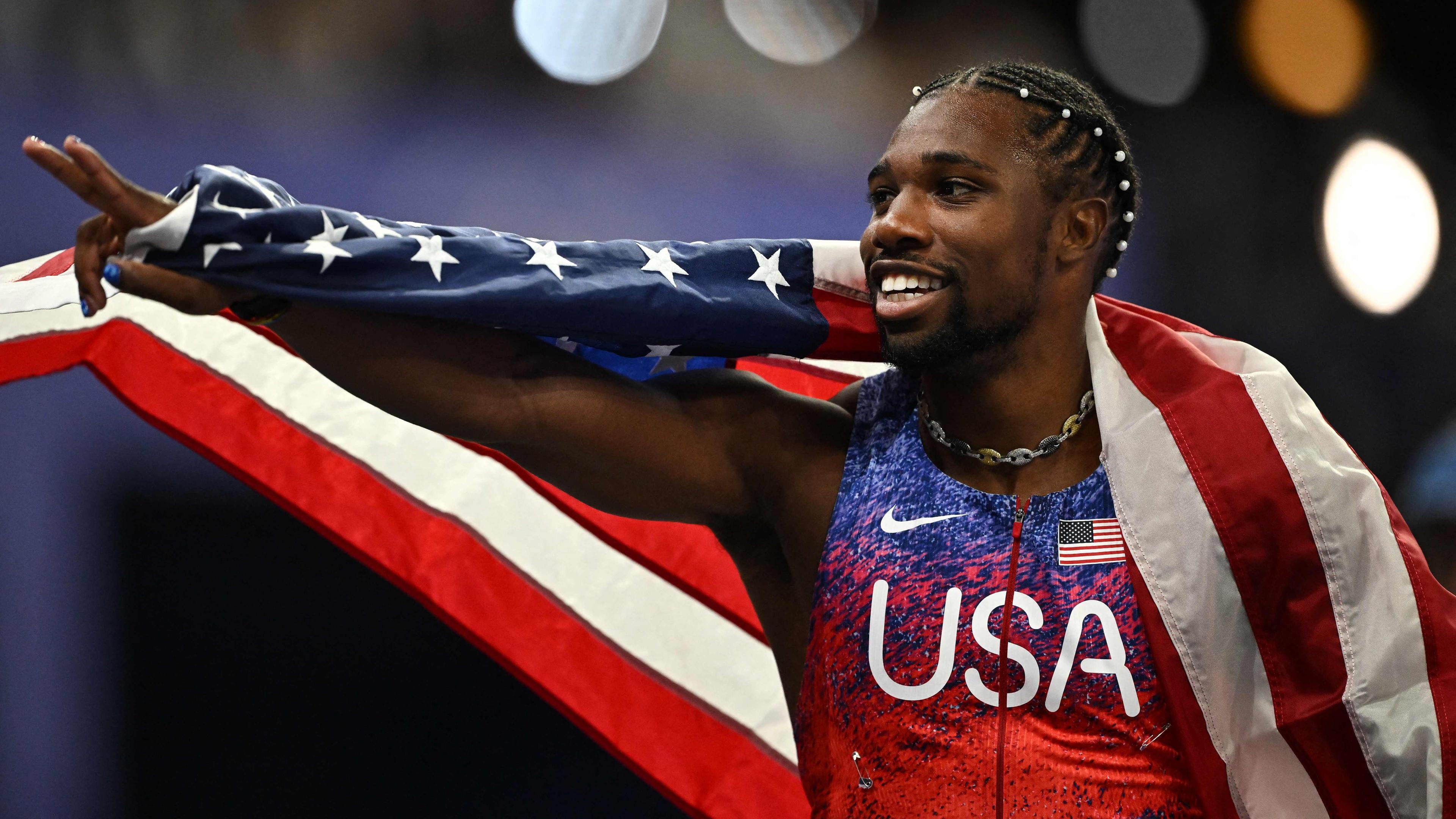 US-Amerikaner Noah Lyles wird Olympiasieger über 100m.