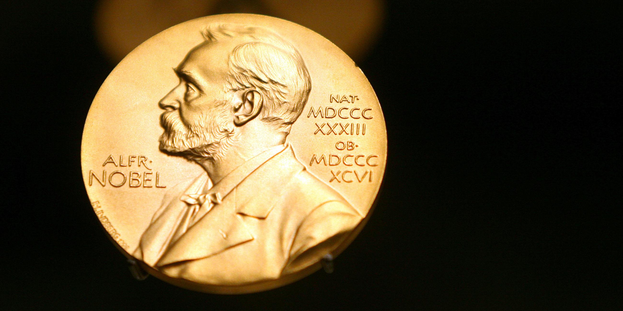 Nobelpreis-Medaille für Physik, Vorderseite.