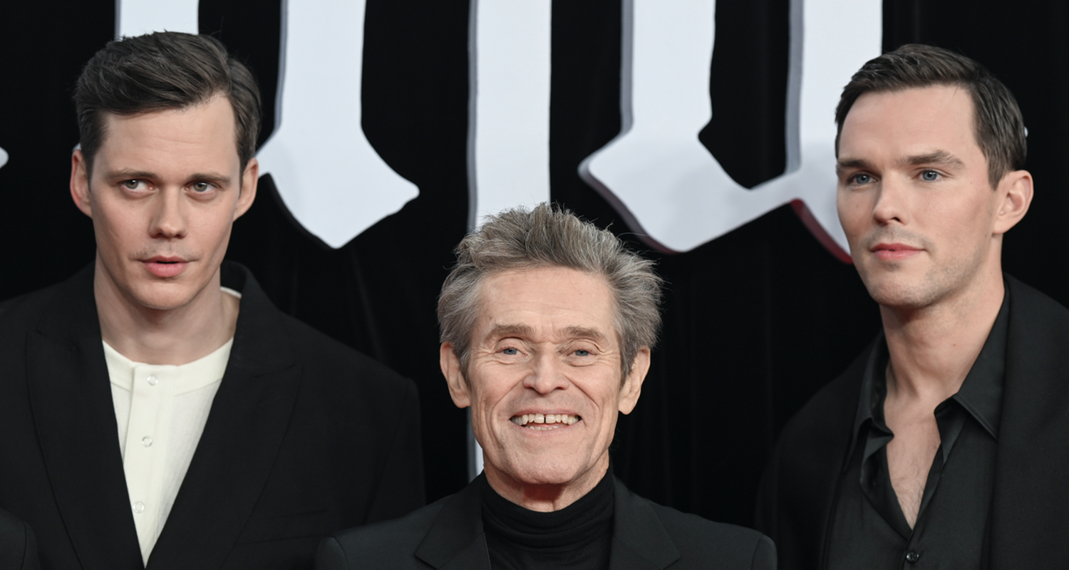 Die Schauspieler Bill Skarsgard (l-r), Willem Dafoe und Nicholas Hoult