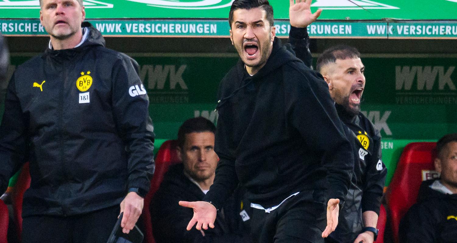 Nuri Sahin deutlich verärgert beim Bundesligaspiel gegen den FC Augsburg.