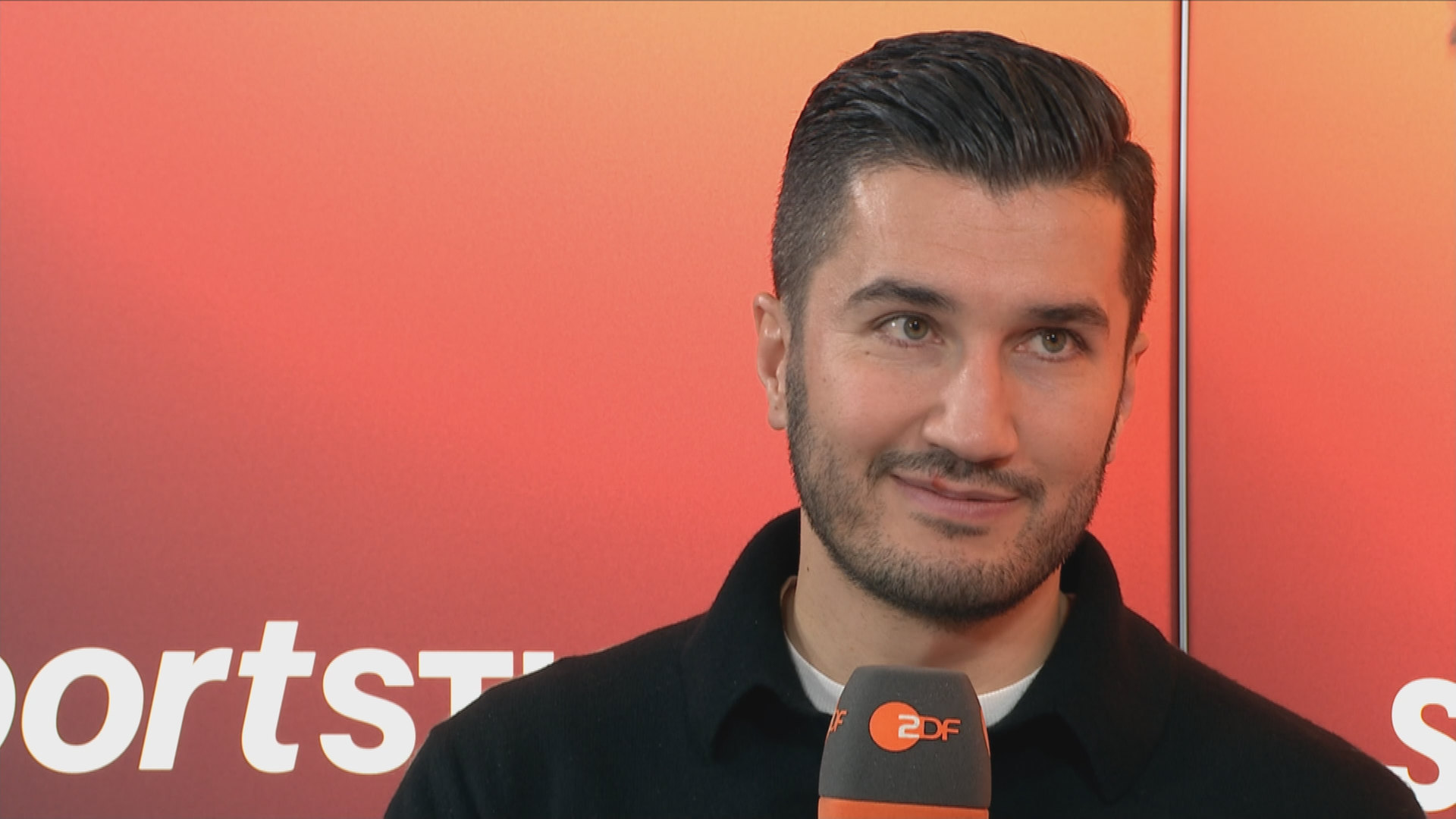 Nuri Sahin, Trainer Borussia Dortmund, im Sportstudio.