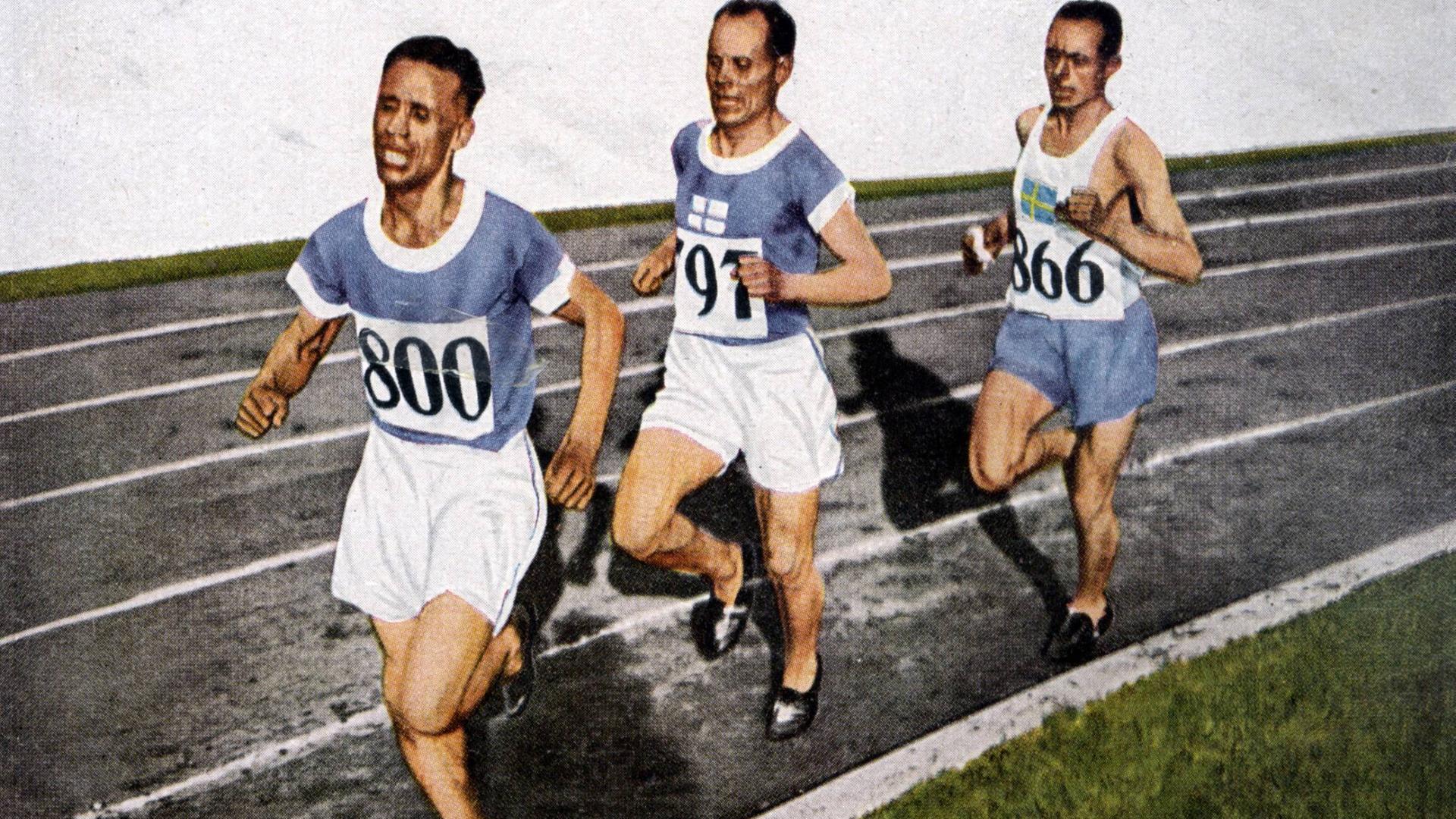 Olympia 1928 in Amsterdam: Paavo Nurmi im 10.000-Meter-Lauf Zweiter hinter Ville Ritola und vor Edvin Wide