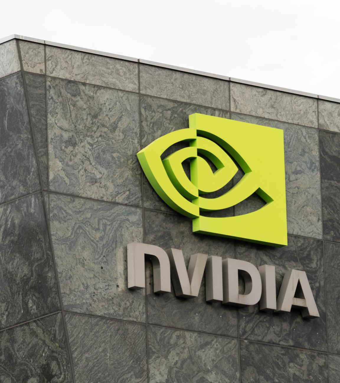 Beschilderung auf dem Campus der Nvidia Corporation in Santa Clara, Kalifornien, USA, 20. November 2024. Nvidia wird seine Ergebnisse für das dritte Quartal bekannt geben.