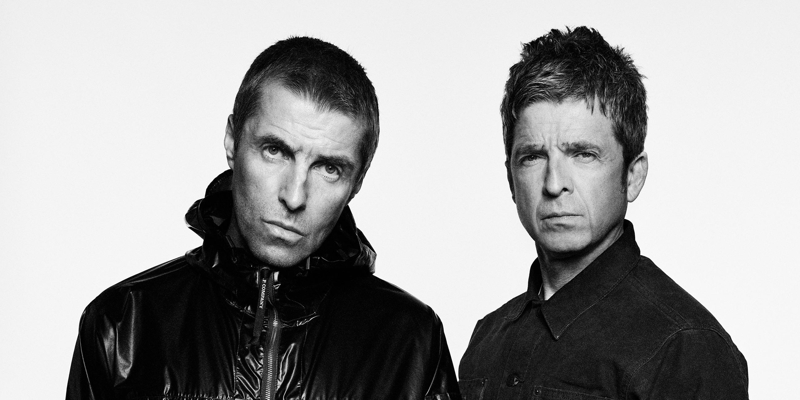 Liam (l) und Noel Gallagher von der Band Oasis