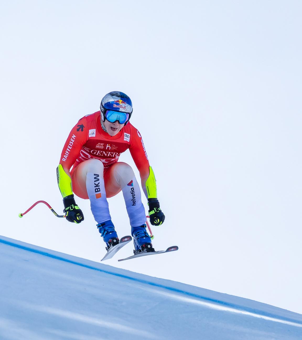 Marco Odermatt (Schweiz) in Aktion.