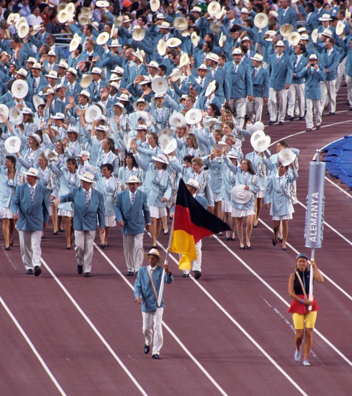 Einmarsch vom Olympiateam aus Deutschland