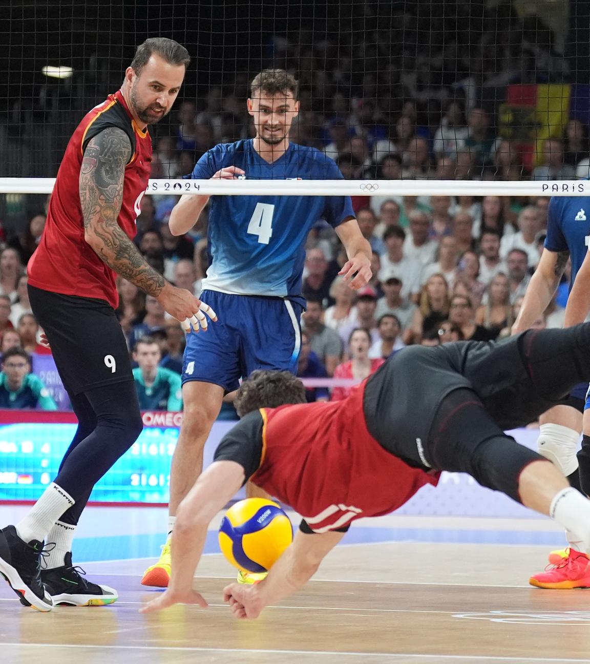 Olympia: Volleyball, Frankreich gegen Deutschland.