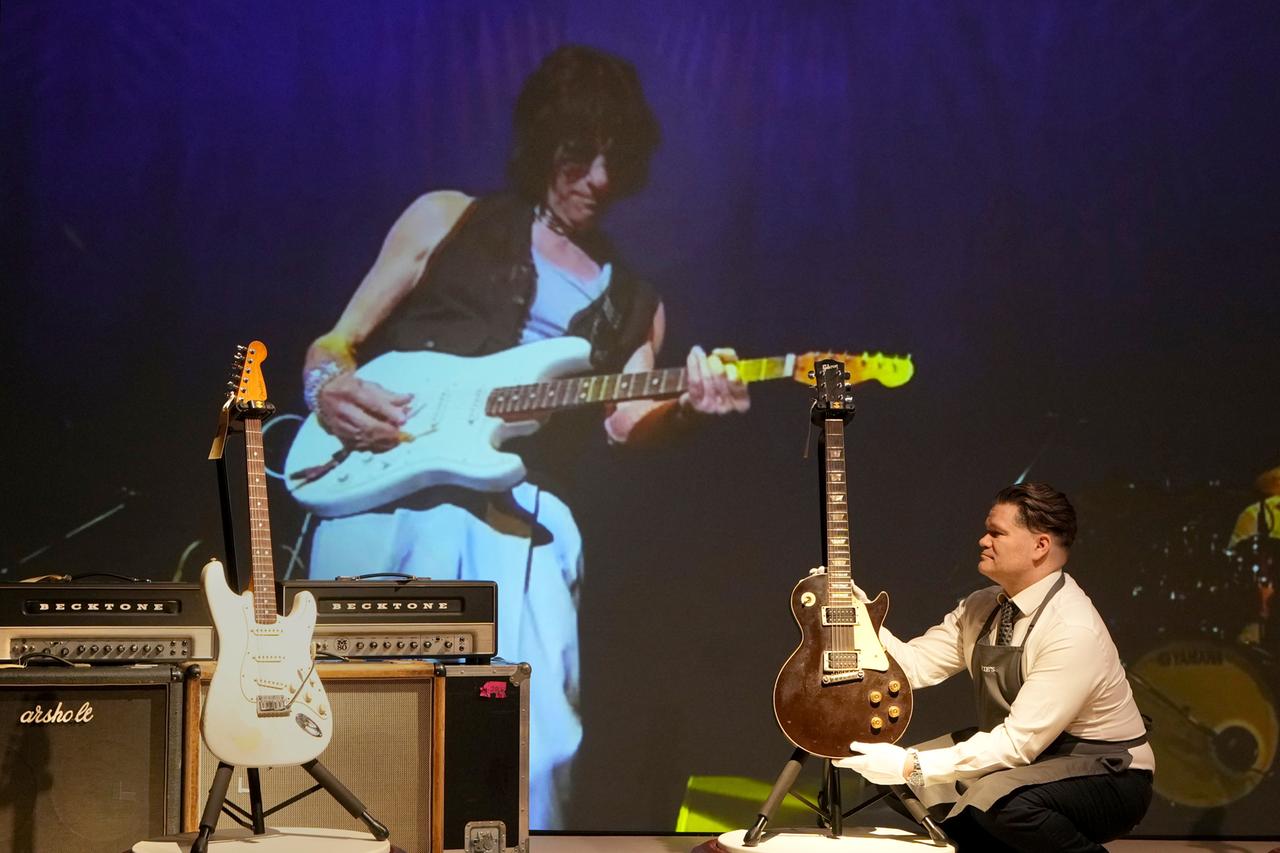 Versteigerung der Gitarrensammlung des britischen Ausnahmemusikers Jeff Beck