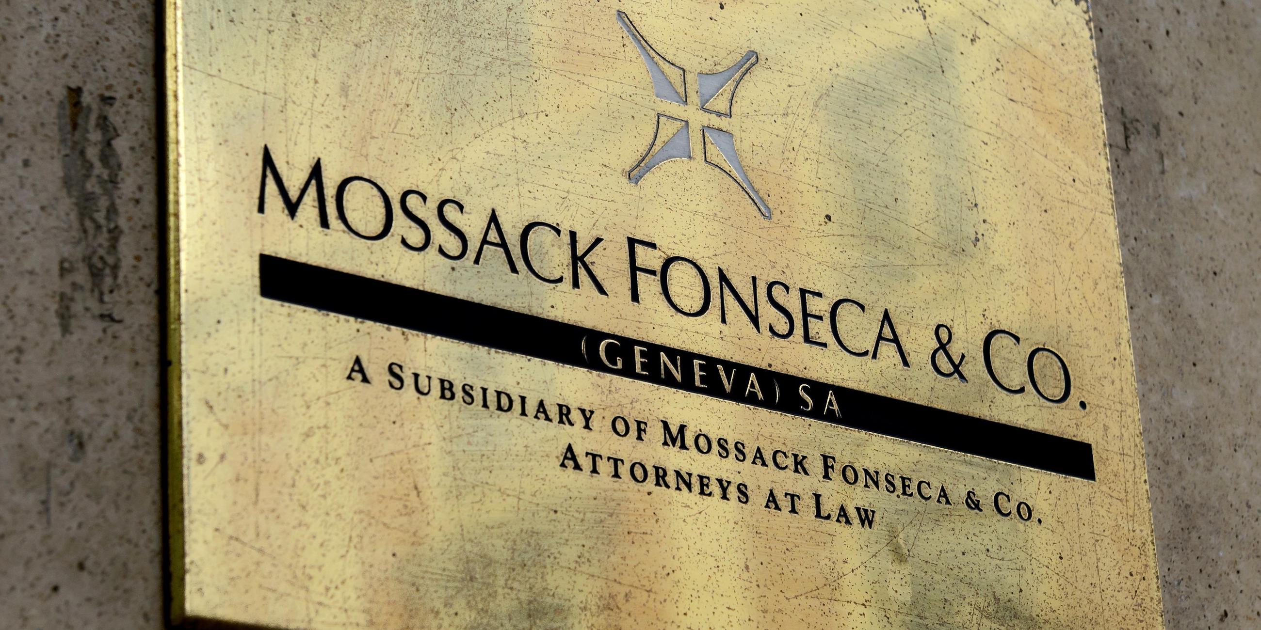A plate of the Geneva office of the law firm Mossack Fonseca is seen on June 16, 2016 in Geneva.