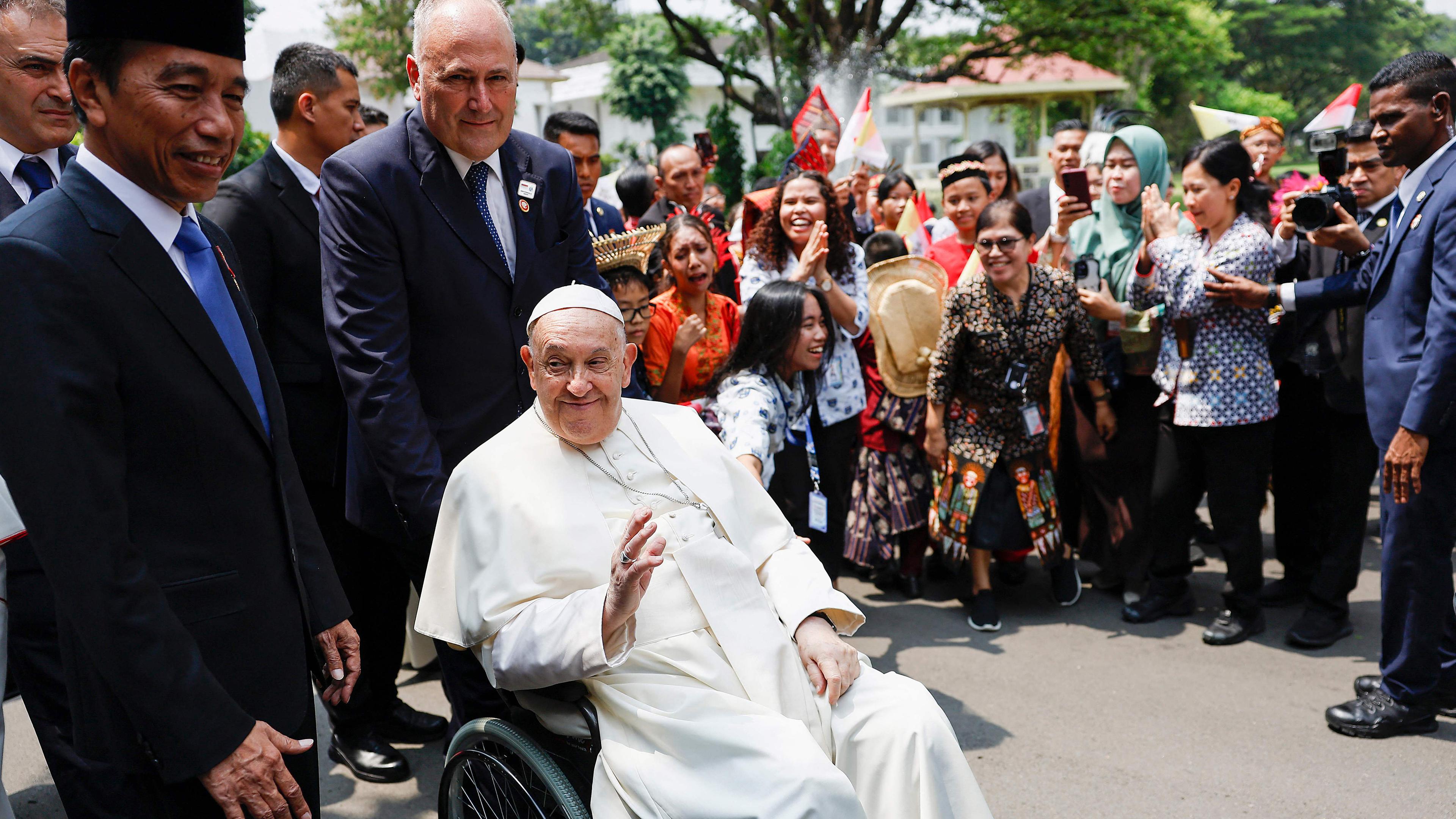 Papst Franziskus am 04.09.2024 in Jakarta (Indonesien)