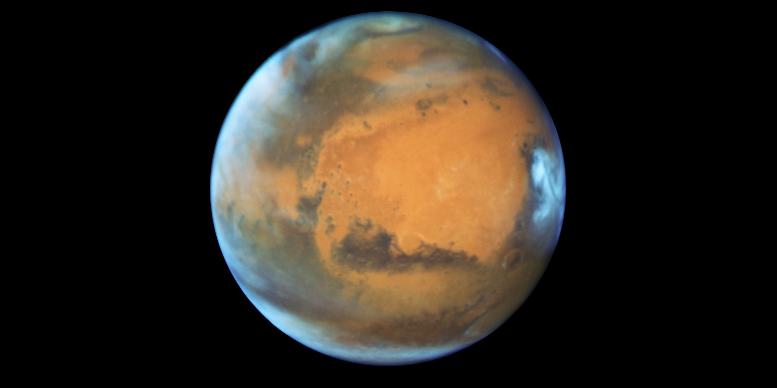 Mars, Aufnahme des Hubble-Weltraumteleskops der NASA