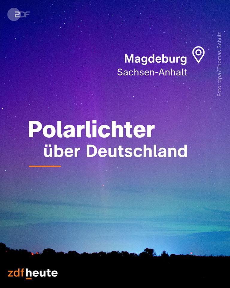 Polarlichter über Deutschland
