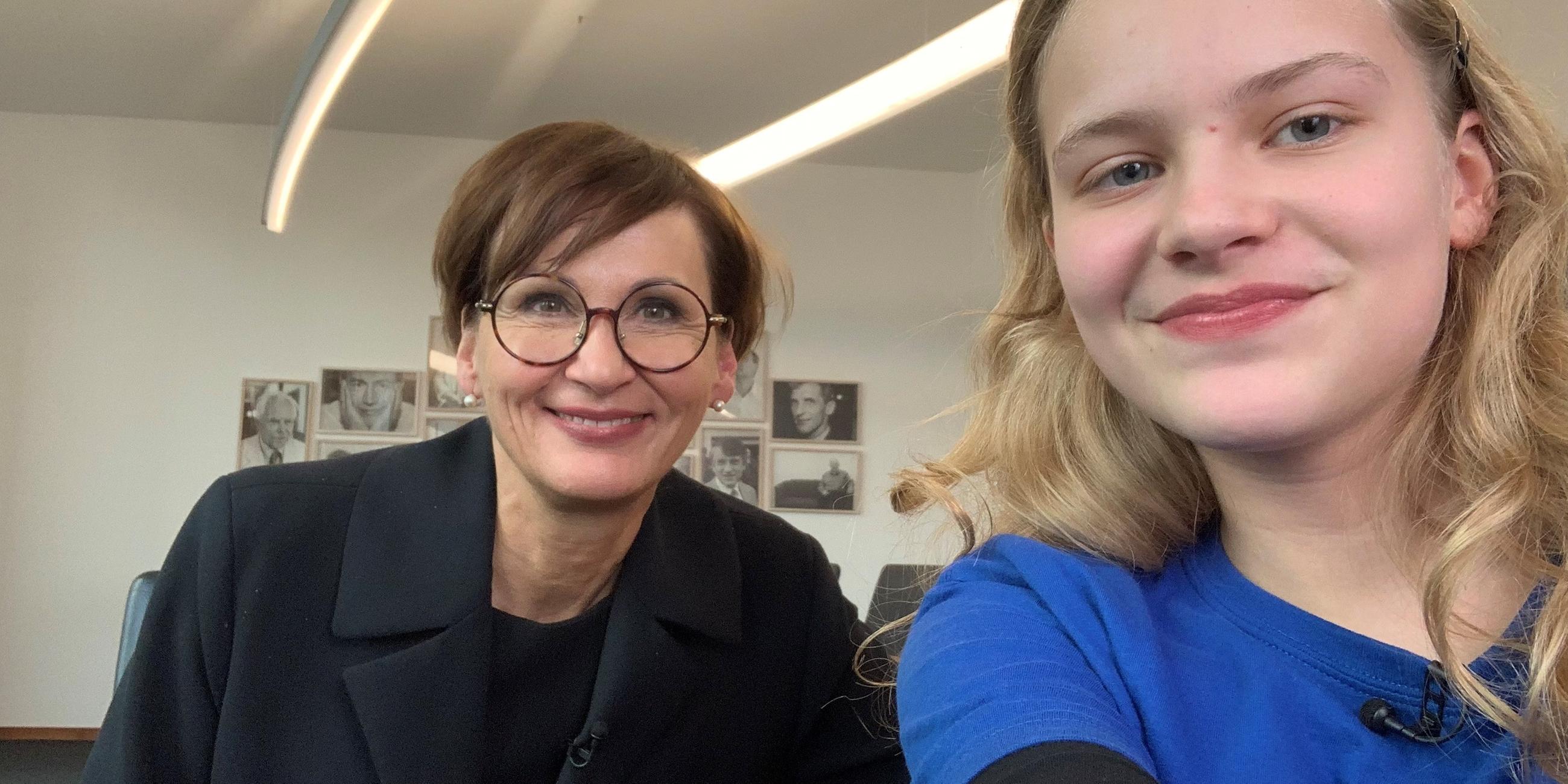 Selfie: Polina und Stark-Watzinger