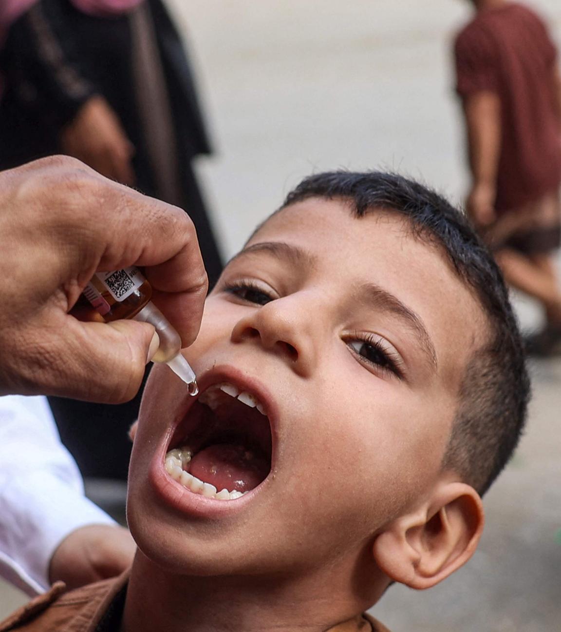 Polio-Impfung im Gazastreifen