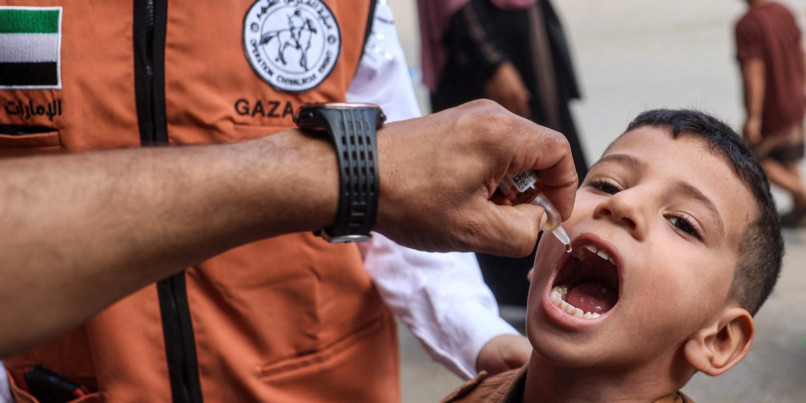 Polio-Impfung im Gazastreifen