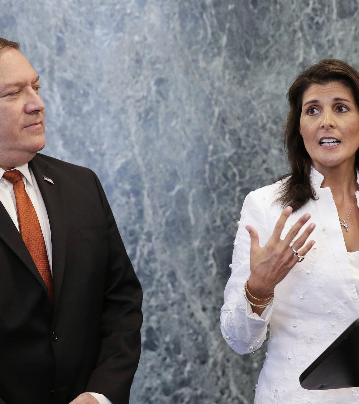 Mike Pompeo und Nikki Haley