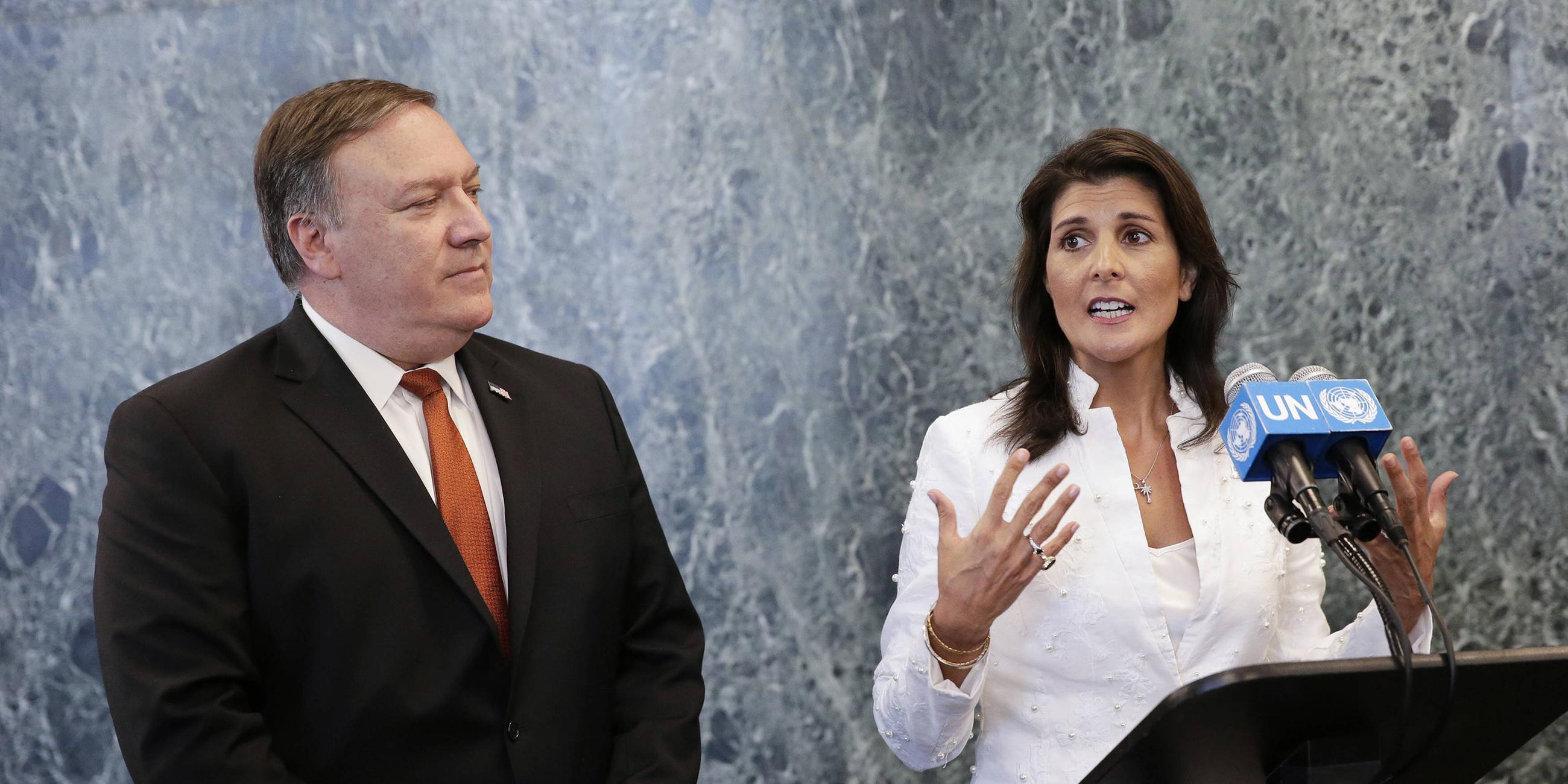 Mike Pompeo und Nikki Haley