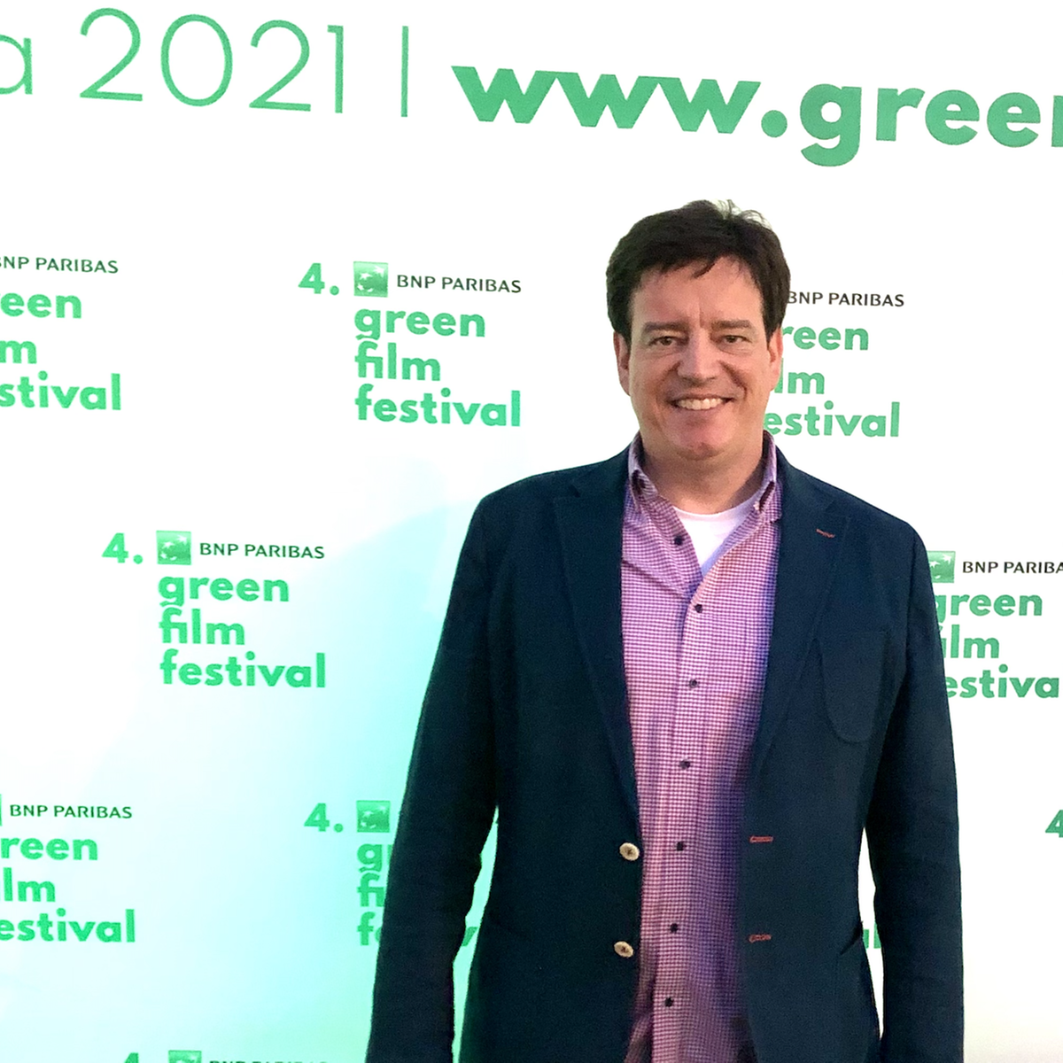 Filmemacher Andreas Ewels auf der Preisverleihung auf dem Internationalen Greeen Festival in Krakau.